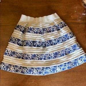 Blue and white Skirt